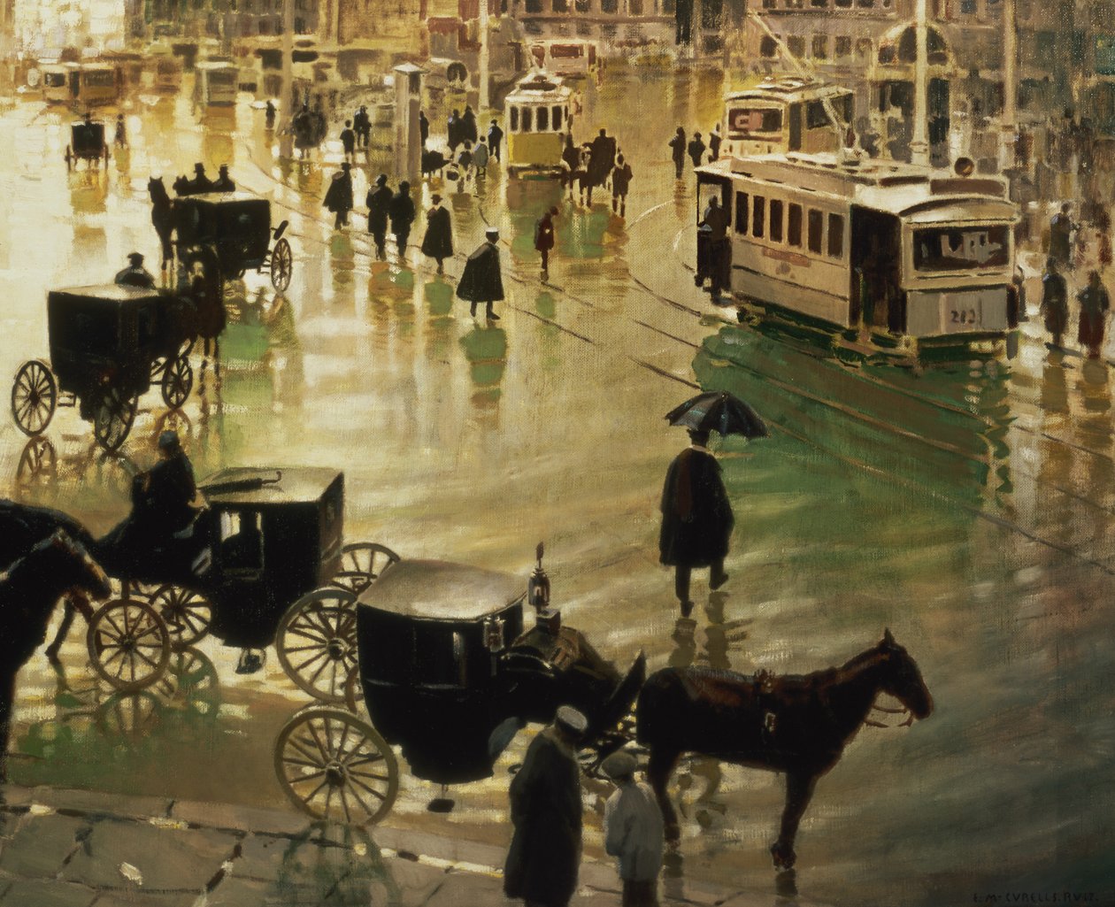 Puerta del Sol, Madrid av Enrique Martinez Cubells y Ruiz