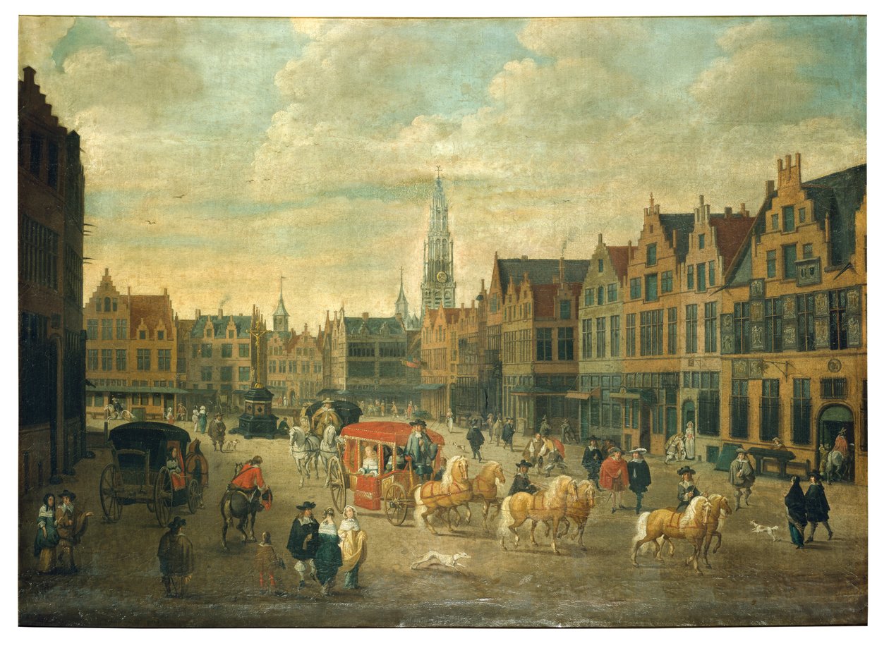 Meir i Antwerpen (olja på duk) av Erasmus de Bie