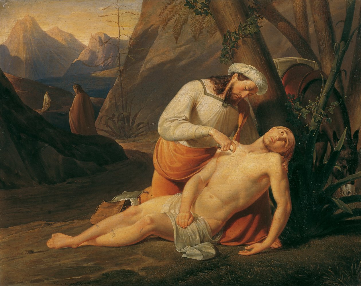 Den barmhärtige samariten av Erasmus von Engert