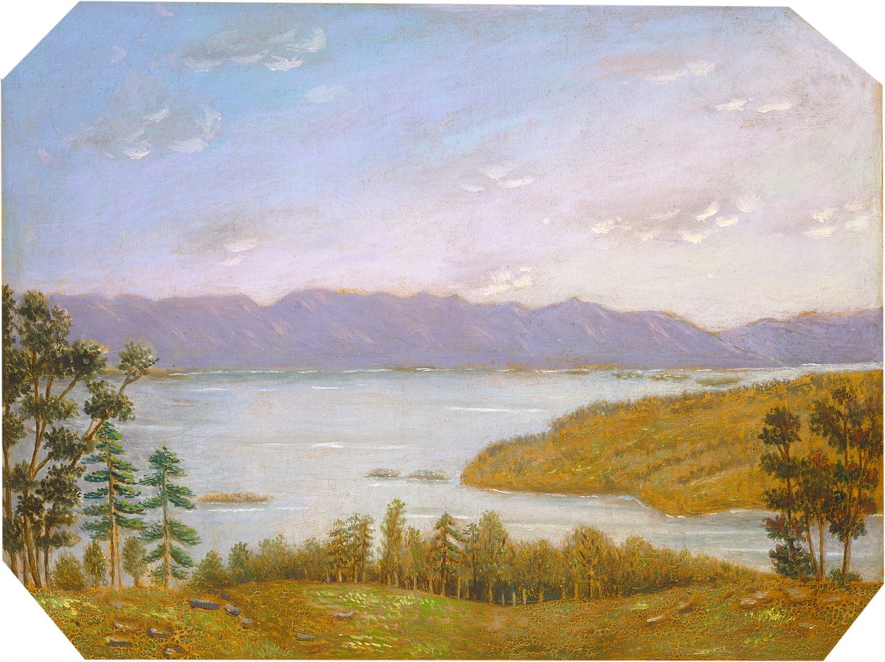 Leverett Pond av Erastus Salisbury Field