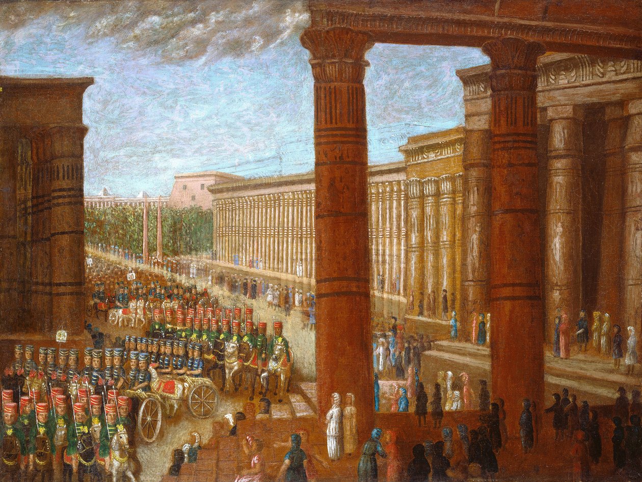 Faraos armé marscherar, ca. 18651880. av Erastus Salisbury Field