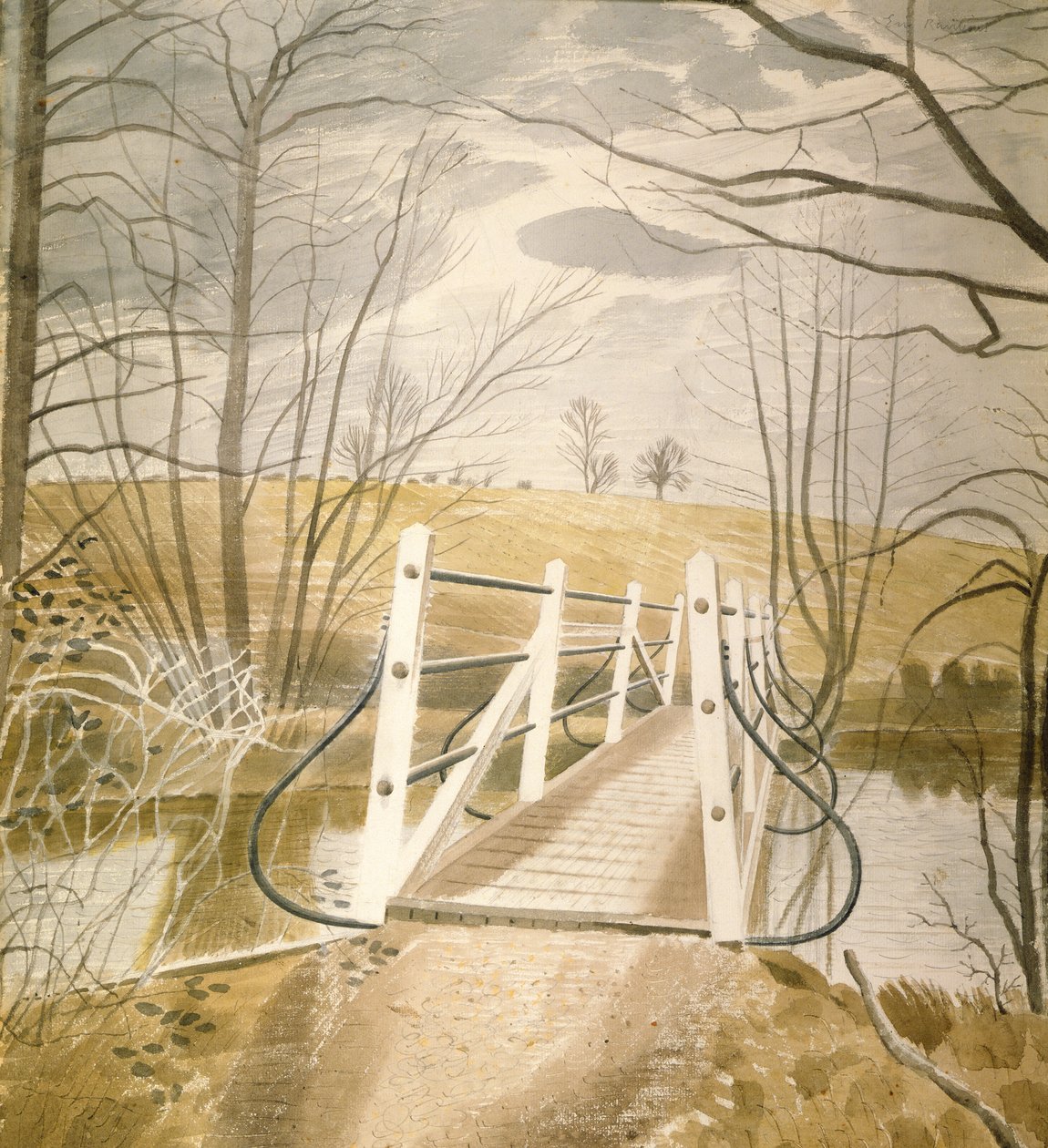 Ironbridge vid Ewenbridge av Eric Ravilious