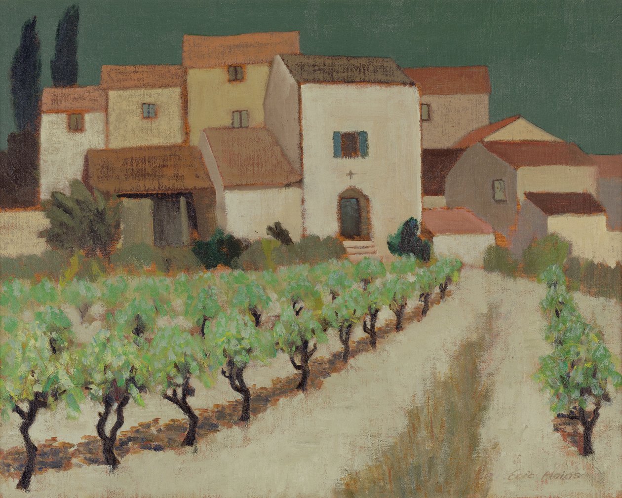 Vingård, Provence av Eric Contemporary Artist Hains