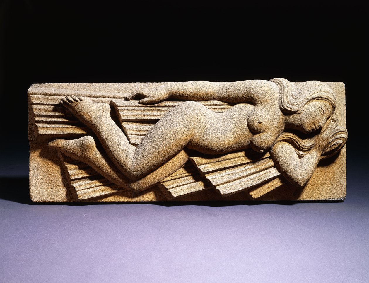Modell för skulptur: Sydvinden av Eric Gill