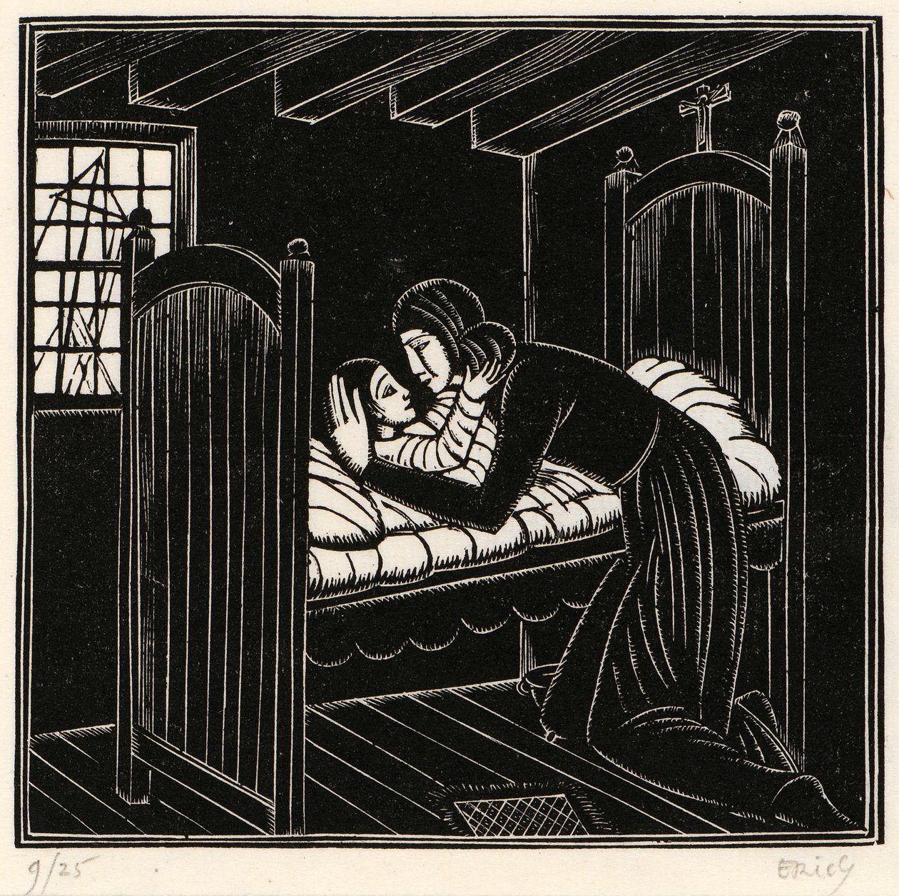 Mor och barn av Eric Gill