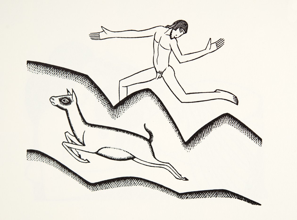 Hoppa över bergen av Eric Gill
