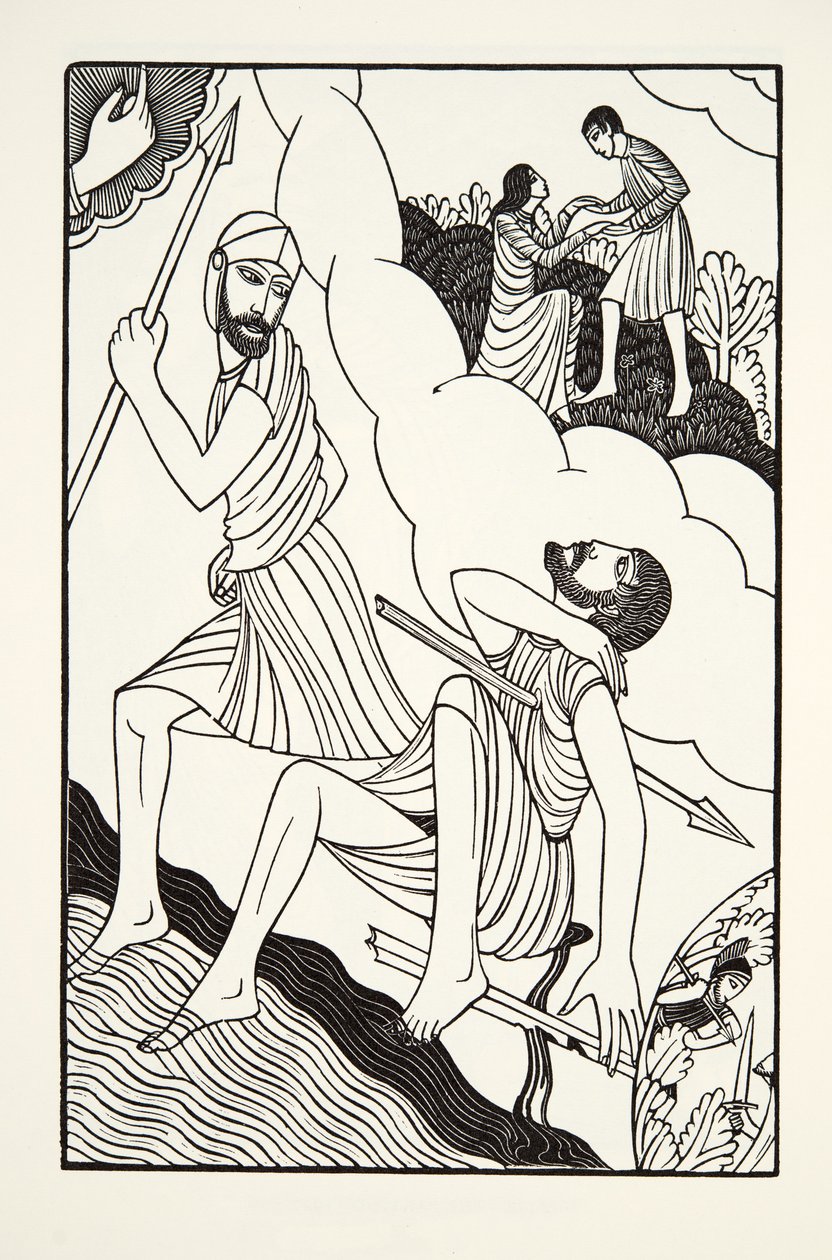 Troilus död av Eric Gill