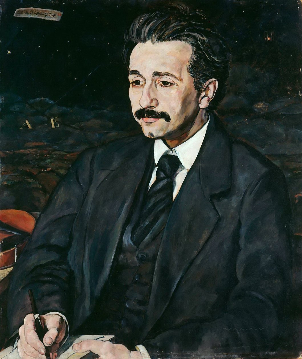 Porträtt av Albert Einstein 1879-1955, 1917. av Erich Büttner