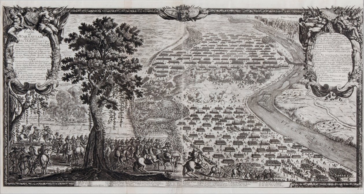 Slaget vid Warszawa i juli 1656 av Erik Dahlbergh