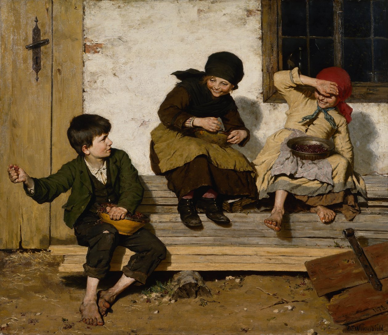 Lekande barn av Erik Theodor Werenskiold