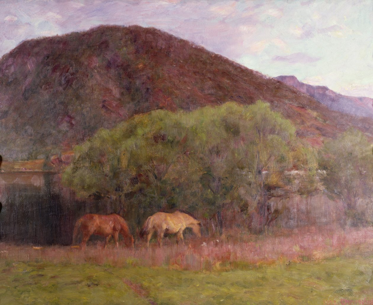 Sommarafton på Kviteseid, 1893 av Erik Theodor Werenskiold