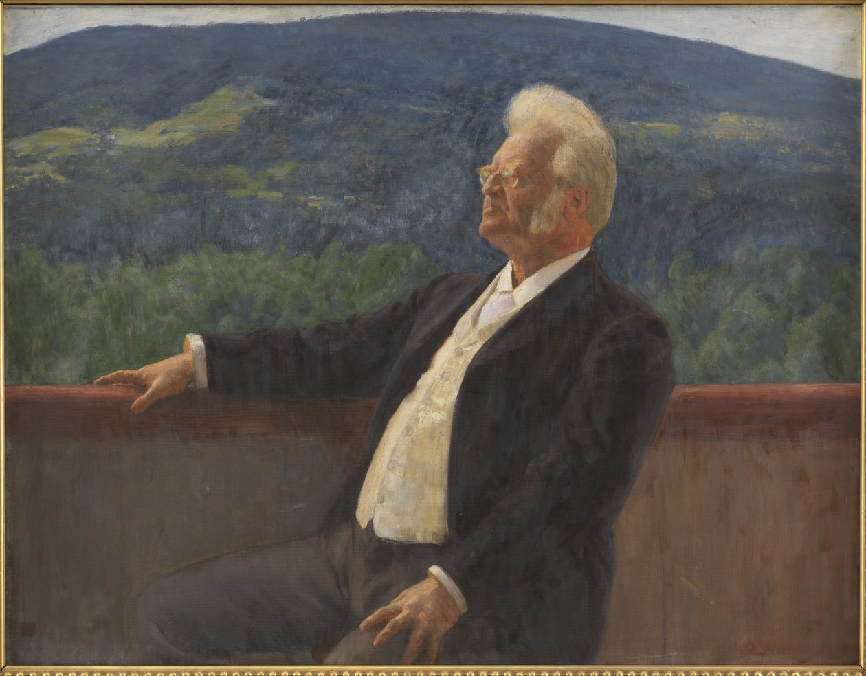 Porträtt av Bjørnstjerne Bjørnson av Erik Theodor Werenskiold