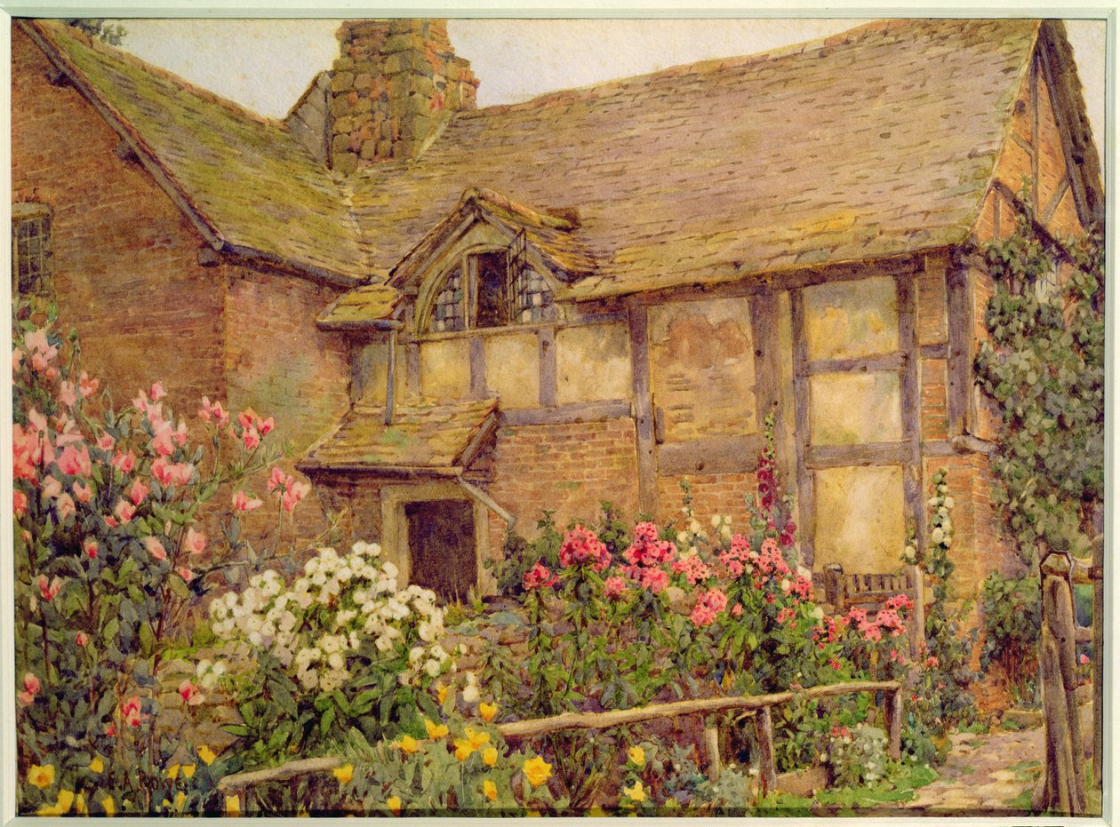 En stugträdgård i Cholstry av Ernest Arthur Rowe