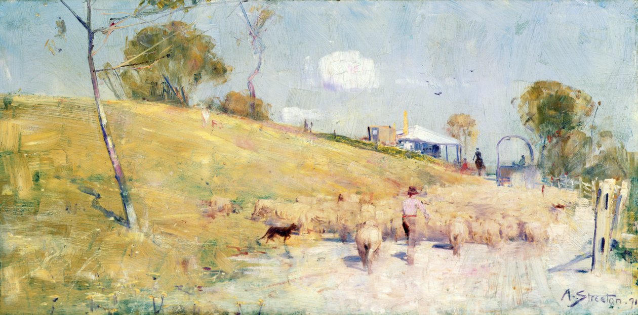 Sommarkörning, Australien av Arthur Streeton