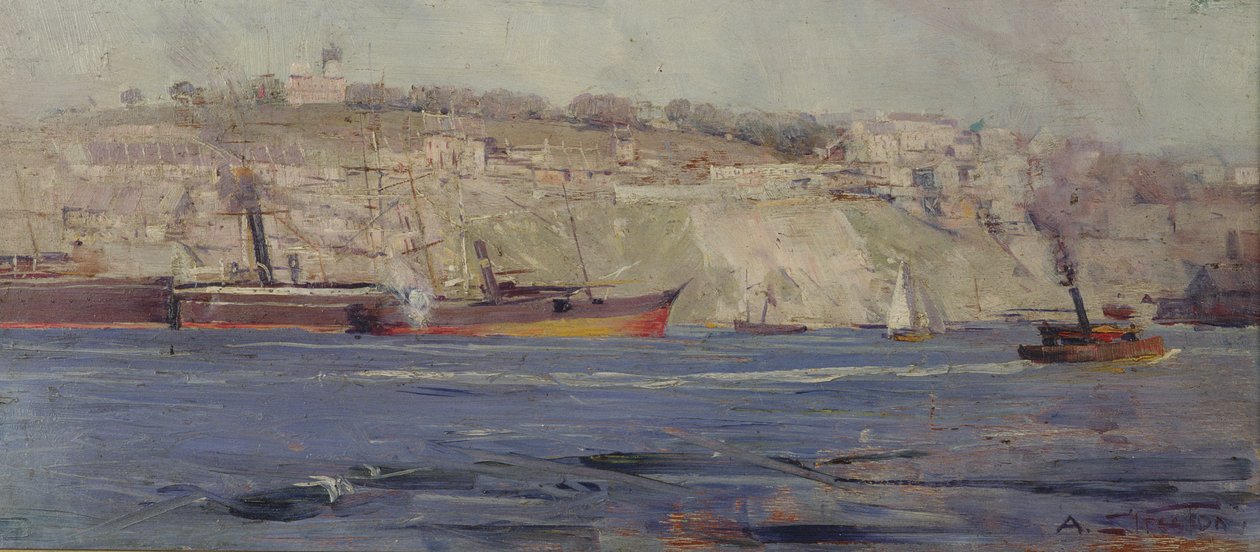 Observatory Hill, Millers Point, Sydney av Arthur Streeton