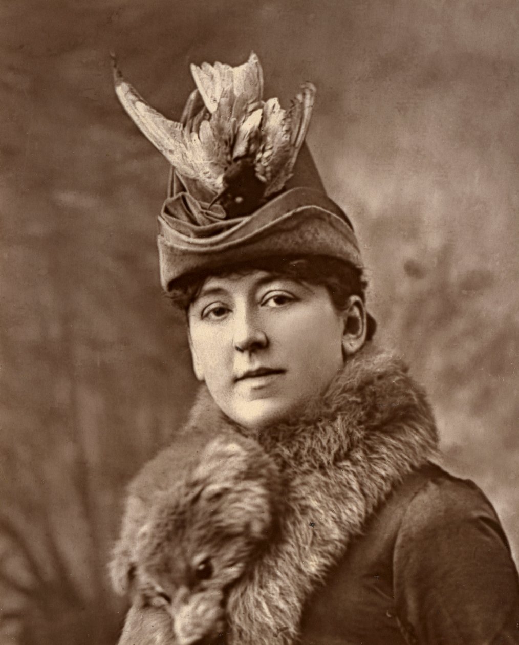 Amy Roselle, brittisk skådespelerska, 1887 av Ernest Barraud