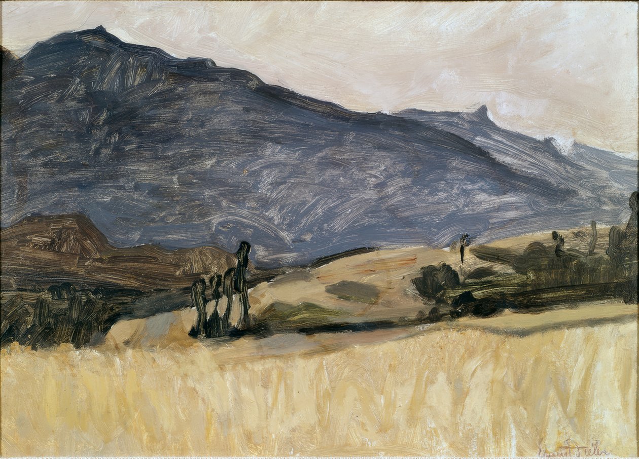 Valais landskap av Ernest Bieler
