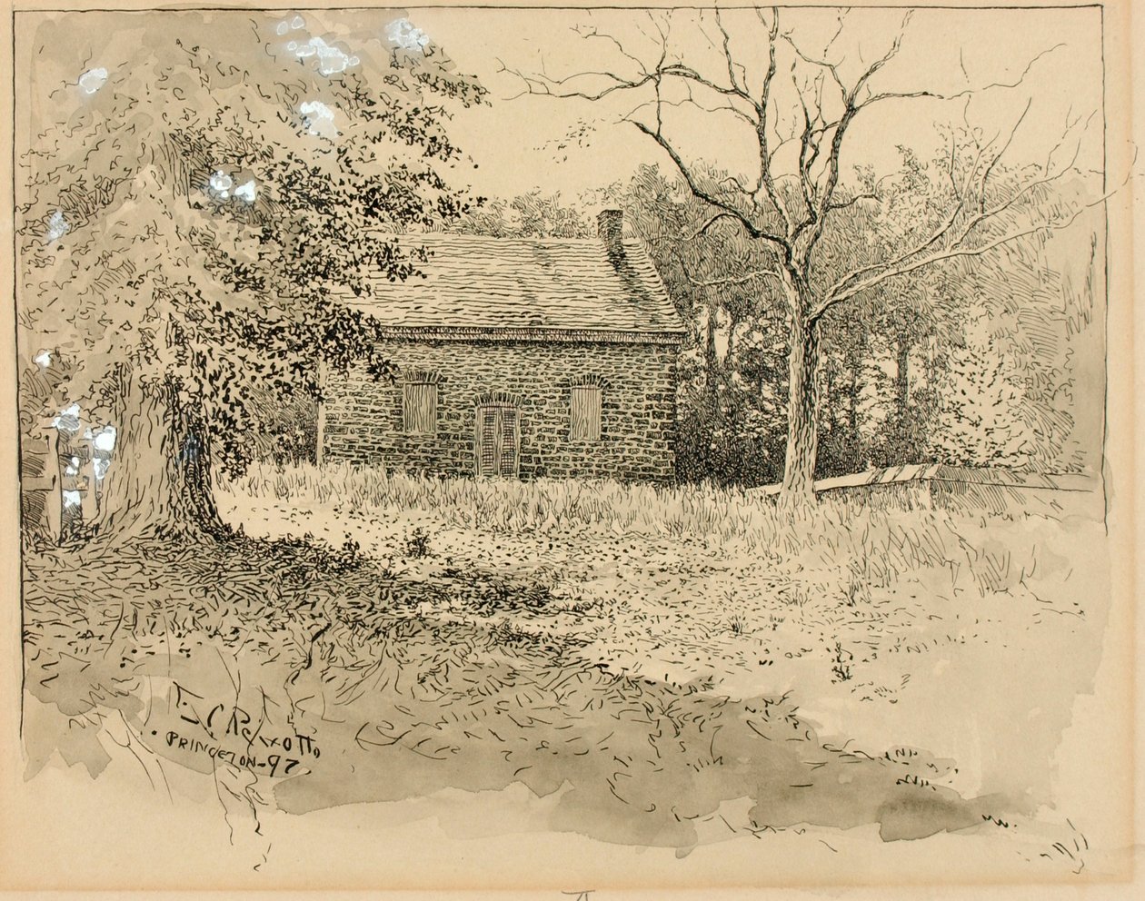 Princeton Quaker möteshus av Ernest C. Peixotto
