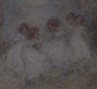 Fem små flickor av Ernest Charles de Belle