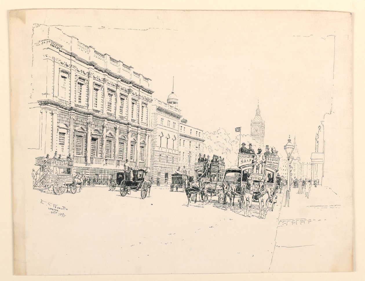 Bankettsalen, Whitehall, London av Ernest Clifford Peixotto