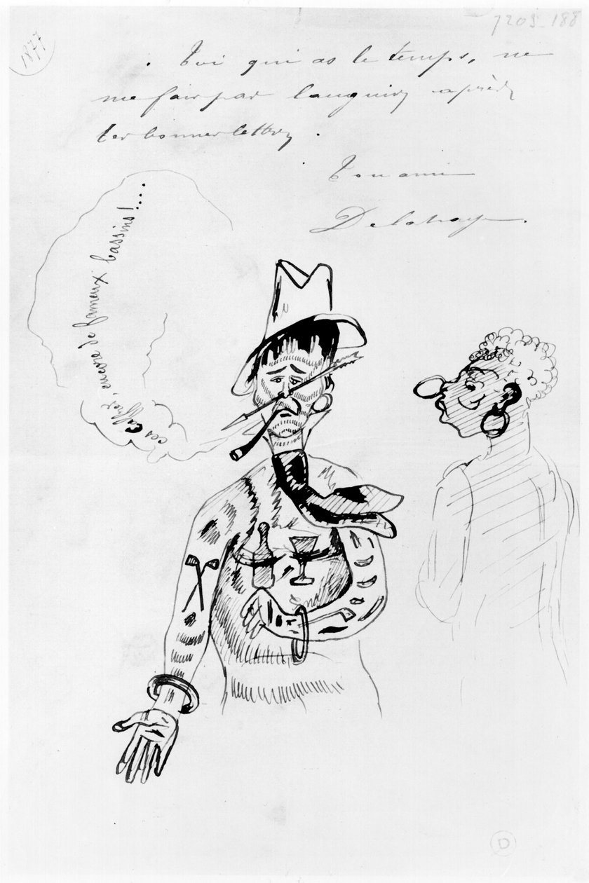 Arthur Rimbaud (1854-91) som Caffre, 1877 av Ernest Delahaye
