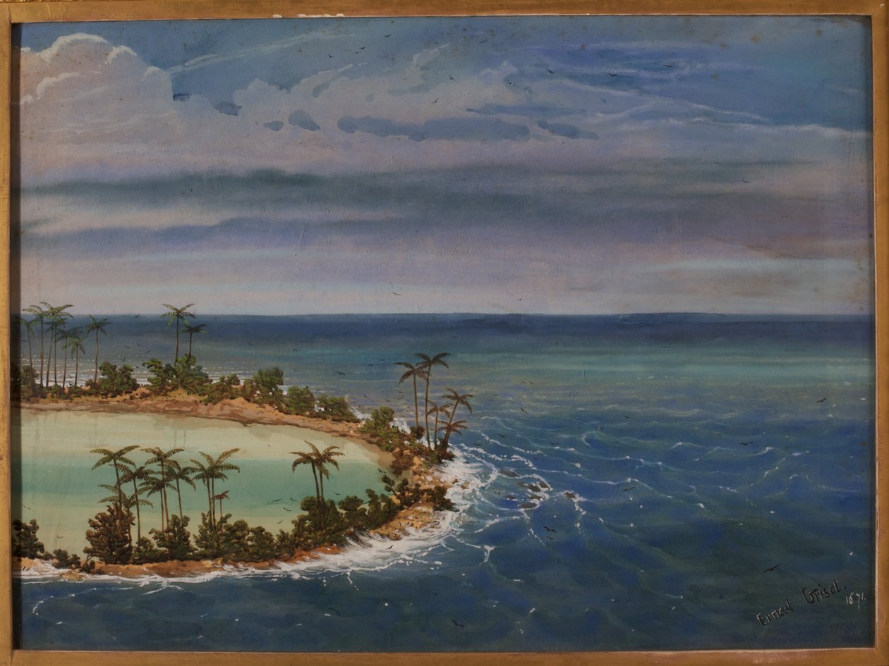 Triptyk av en atoll, 1871 av Ernest Henry Griset