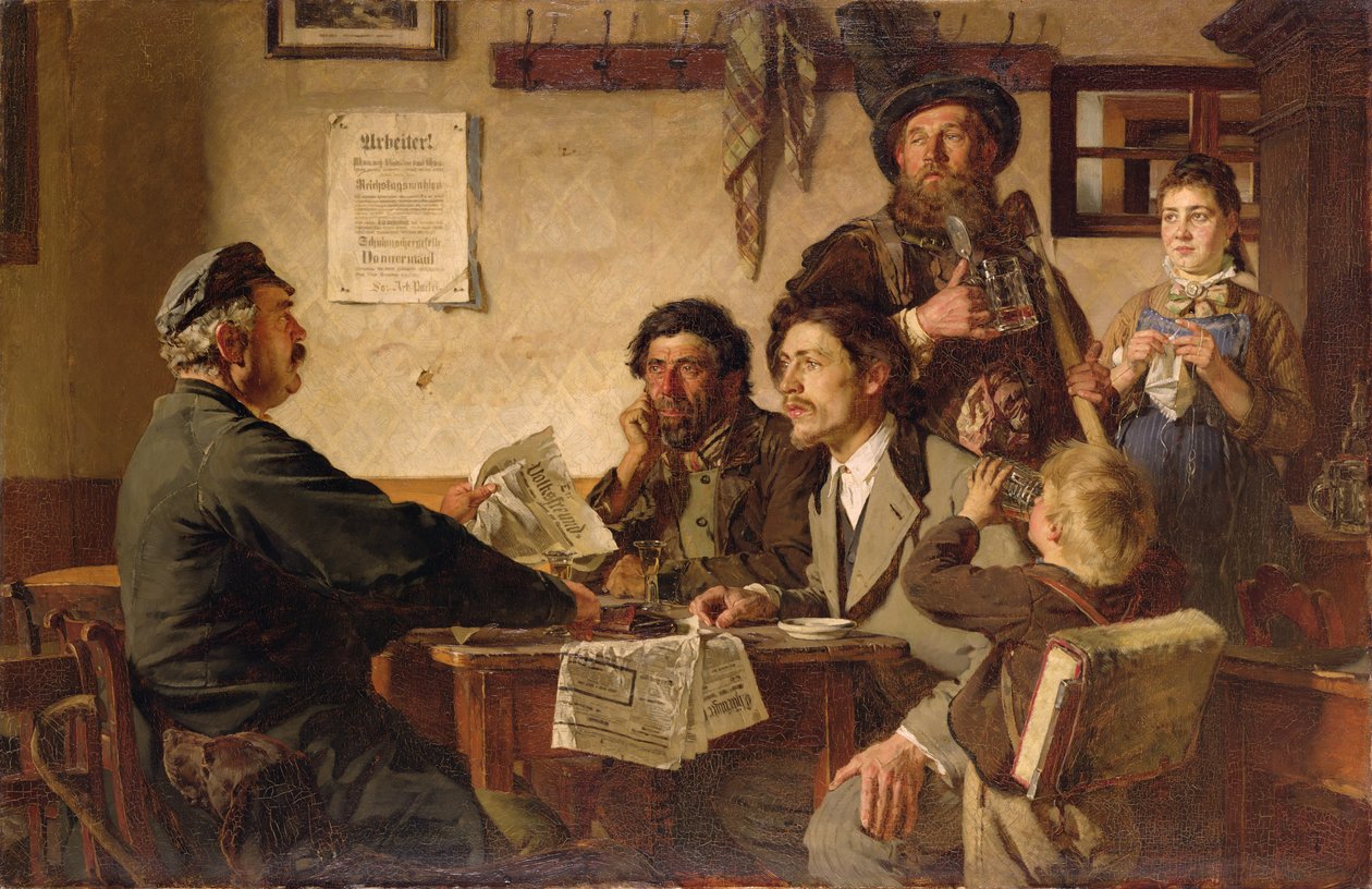 Scen på en krog, 1877 av Ernest Henseler
