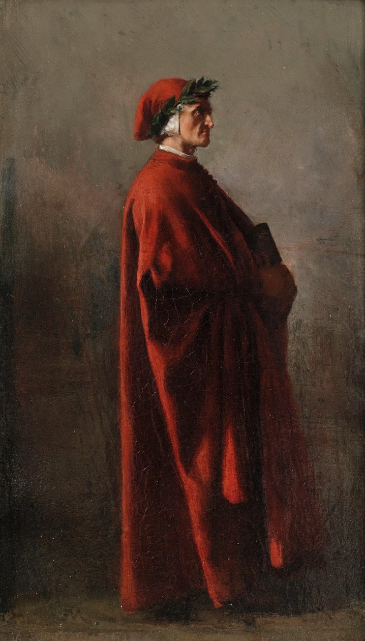 Dante Alighieri 1265-1321. av Jean Louis Ernest Meissonier