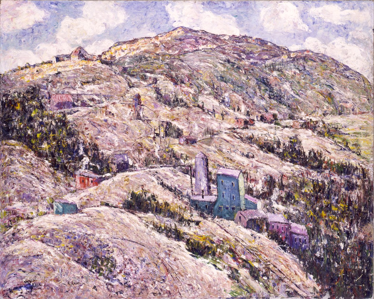 Guldbrytning, Cripple Creek, 1929. av Ernest Lawson