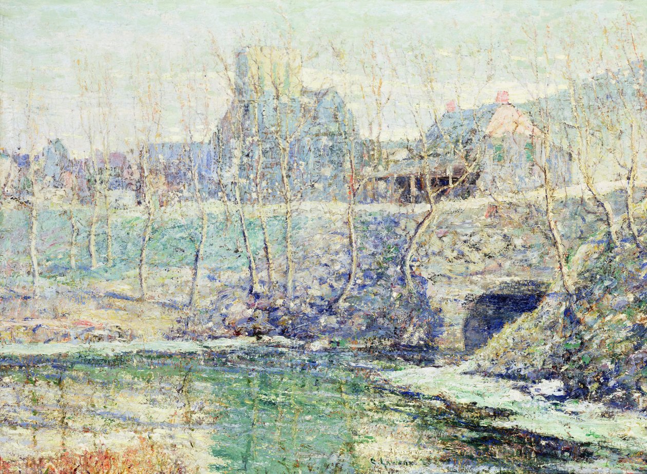Dimmig dag i mars av Ernest Lawson