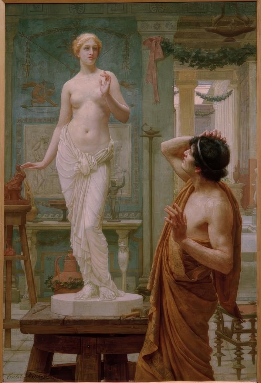 Pygmalion och Galatea av Ernest Normand