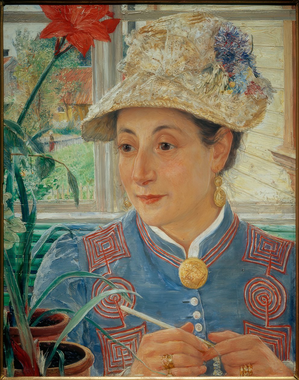 Porträtt av Jeanette Rubenson av Ernst Josephson