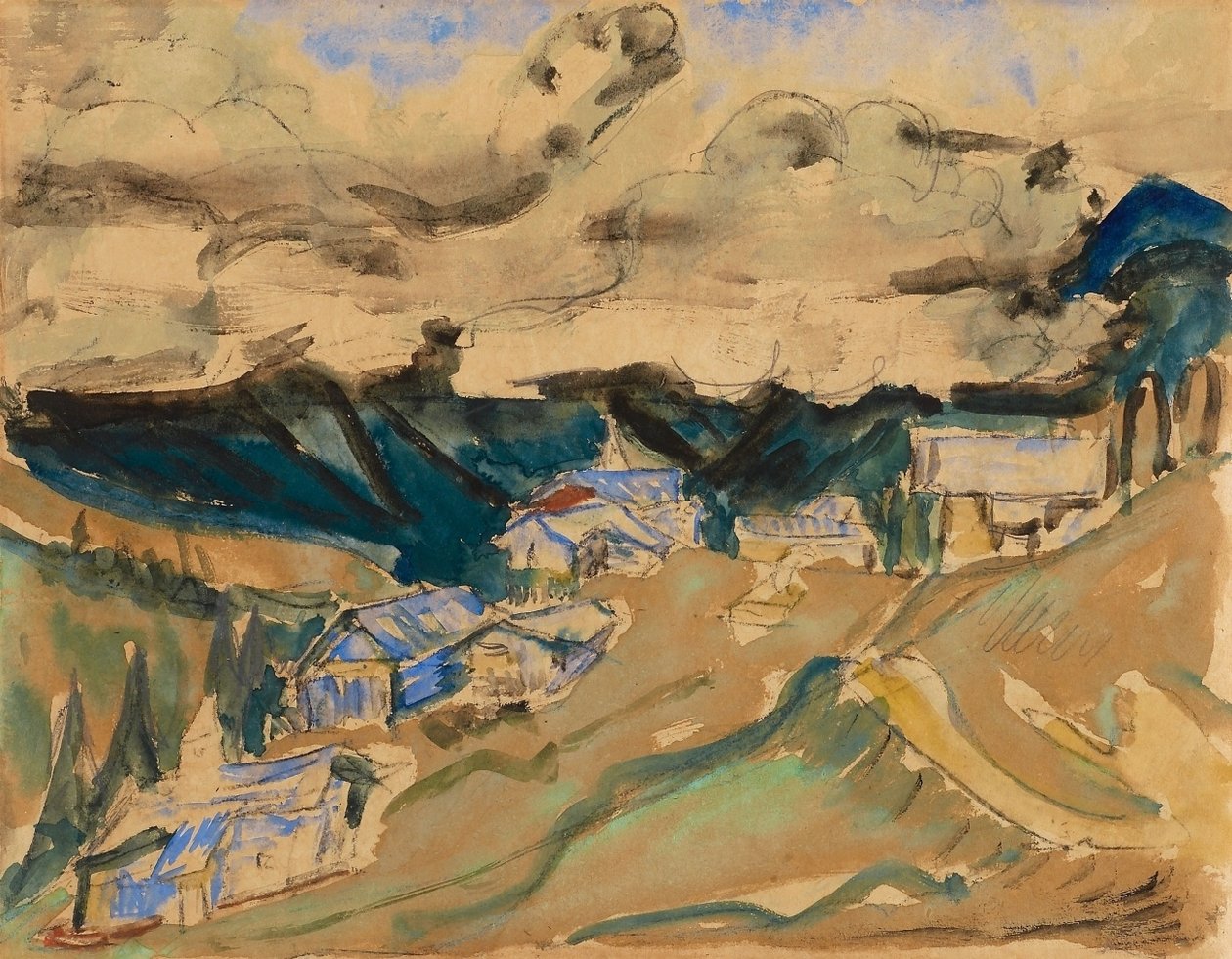 Alplandschaft av Ernst Ludwig Kirchner