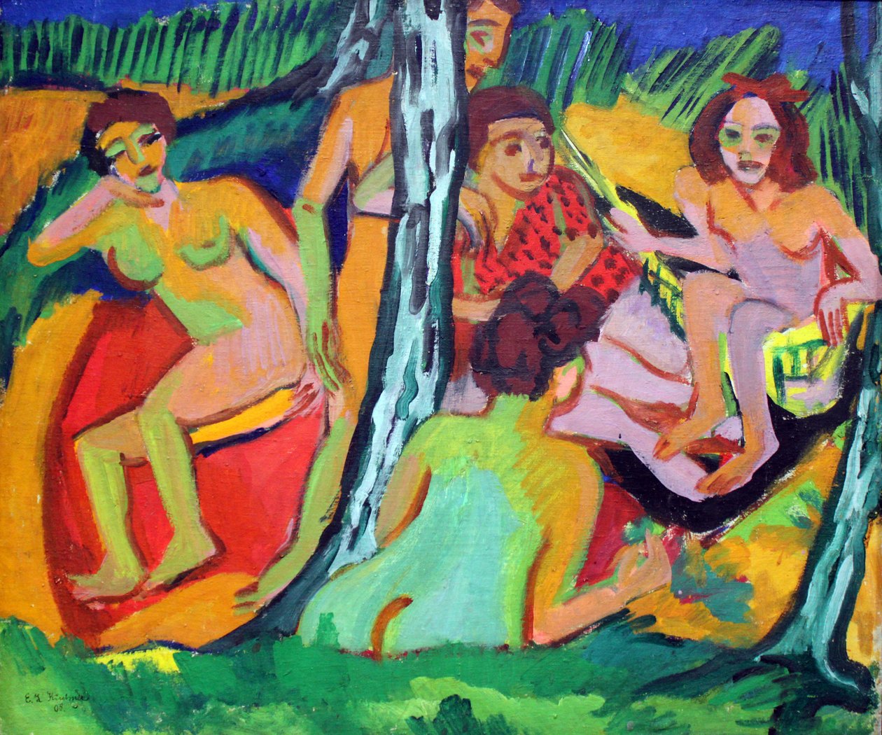 Badende av Ernst Ludwig Kirchner