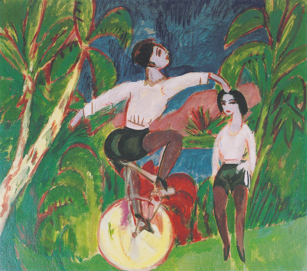 Der Einradfahrer av Ernst Ludwig Kirchner
