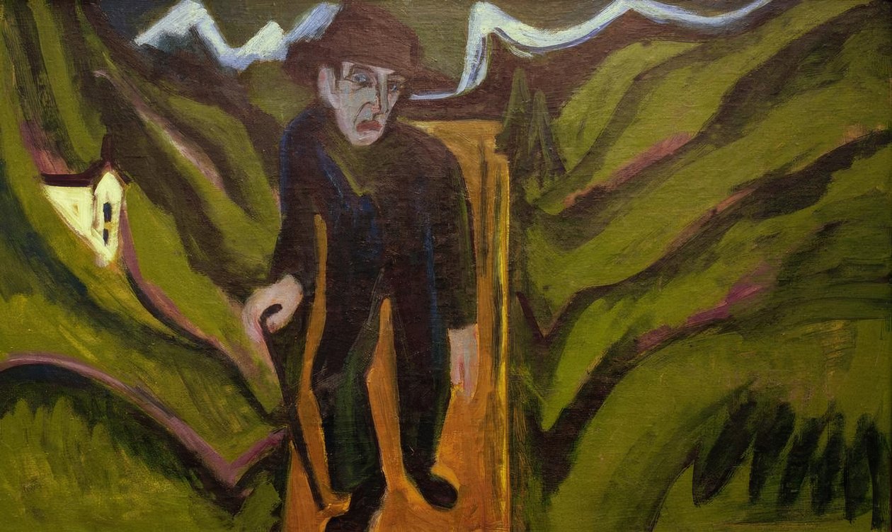 Vandraren av Ernst Ludwig Kirchner