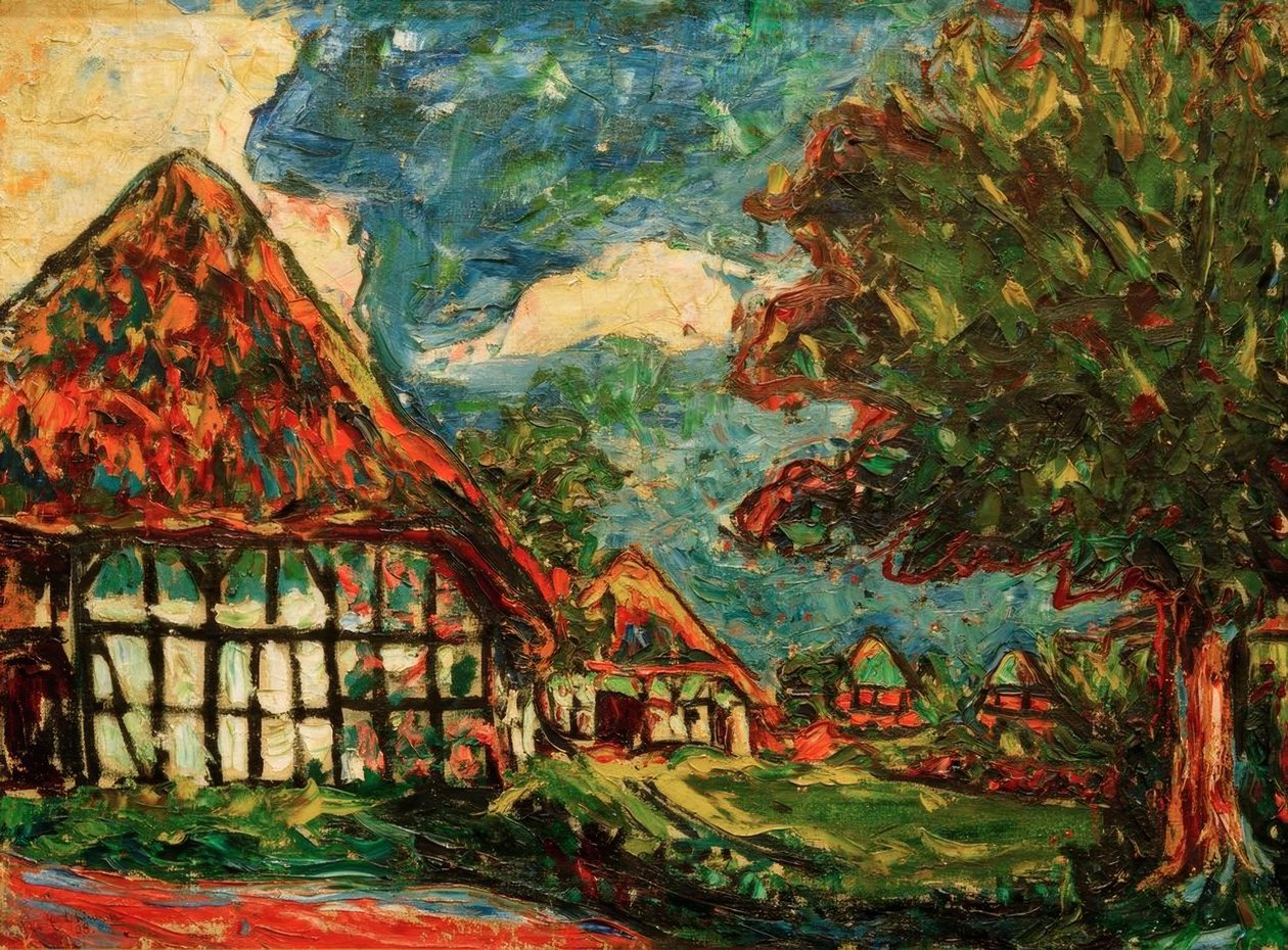Hus i Fehmarn av Ernst Ludwig Kirchner