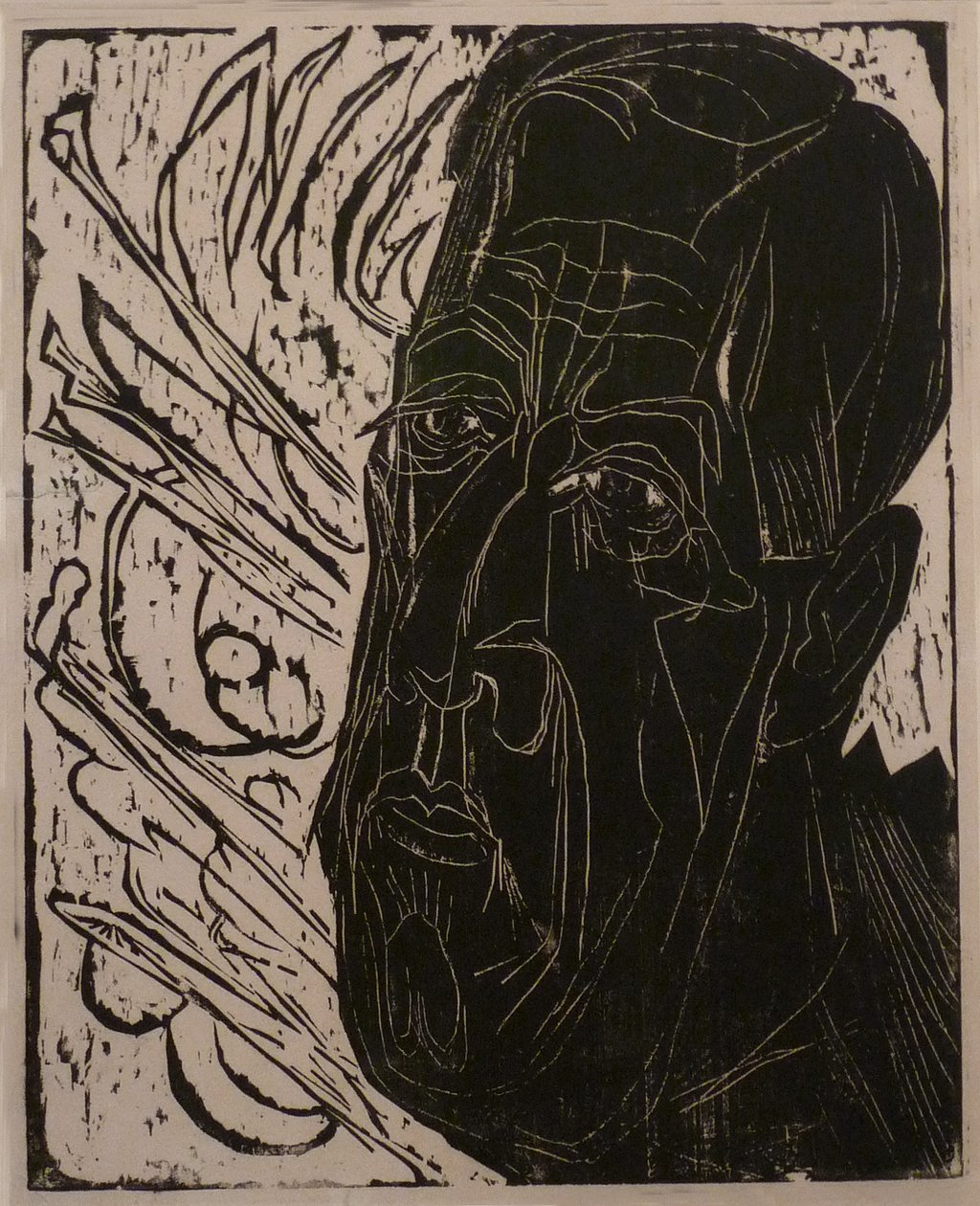 Kopf des Kranken av Ernst Ludwig Kirchner