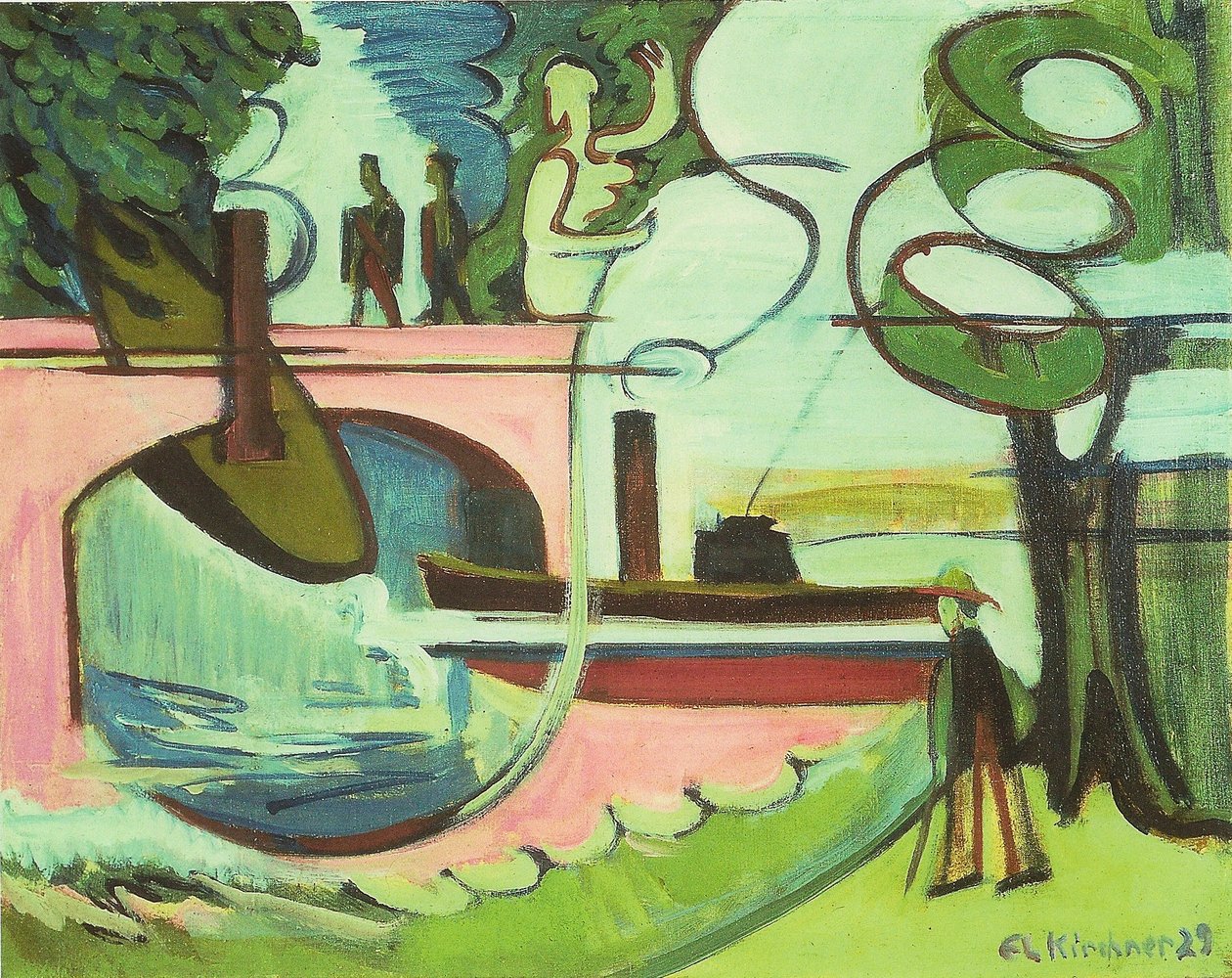 Lützow-Ufer am Morgen av Ernst Ludwig Kirchner
