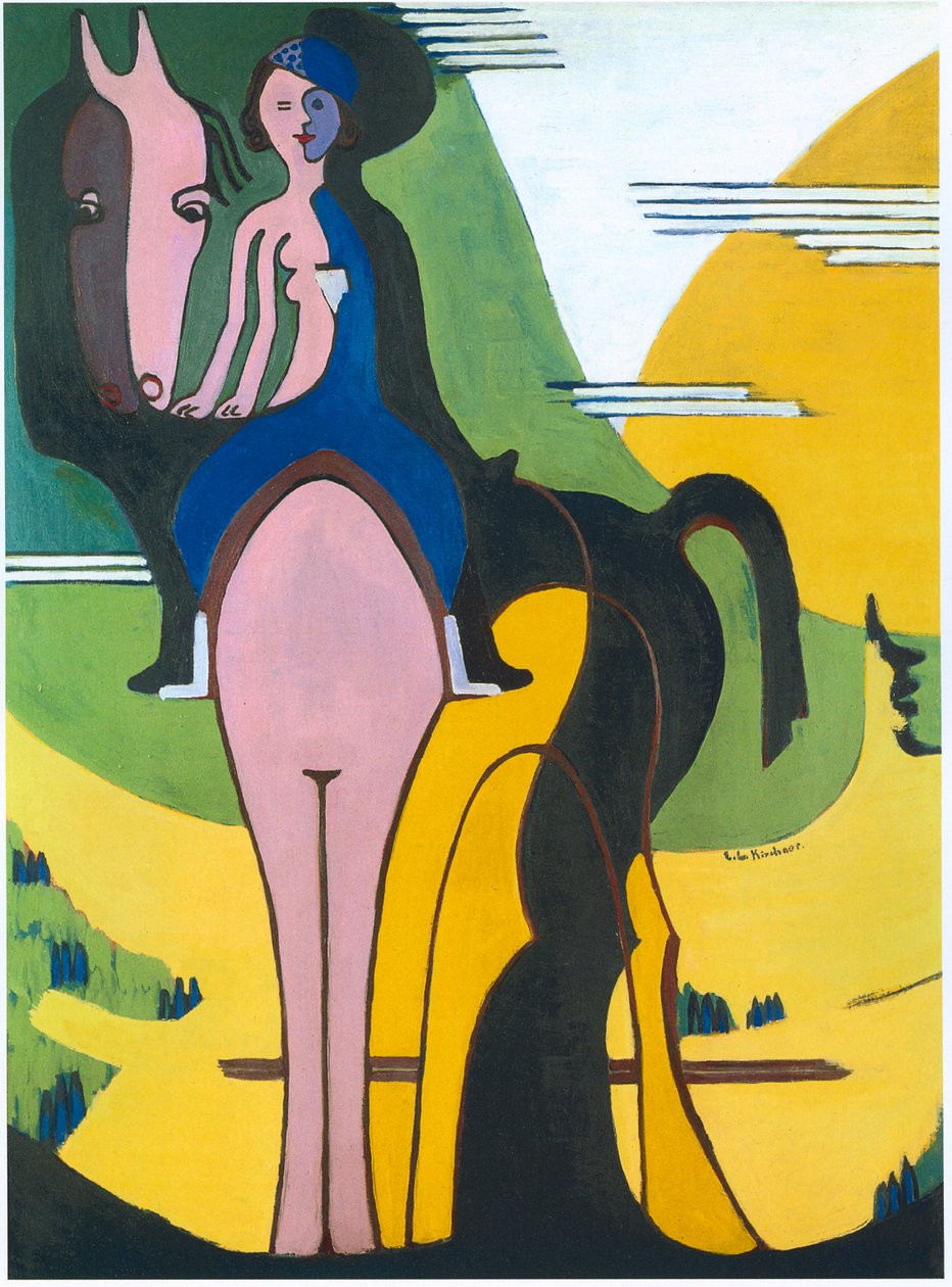 Reiterin av Ernst Ludwig Kirchner