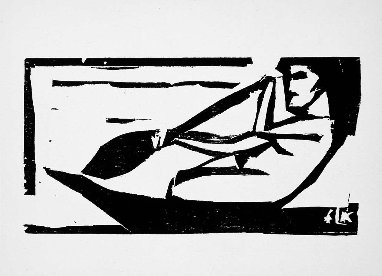 Samoansk kvinna rodd, 1910 av Ernst Ludwig Kirchner