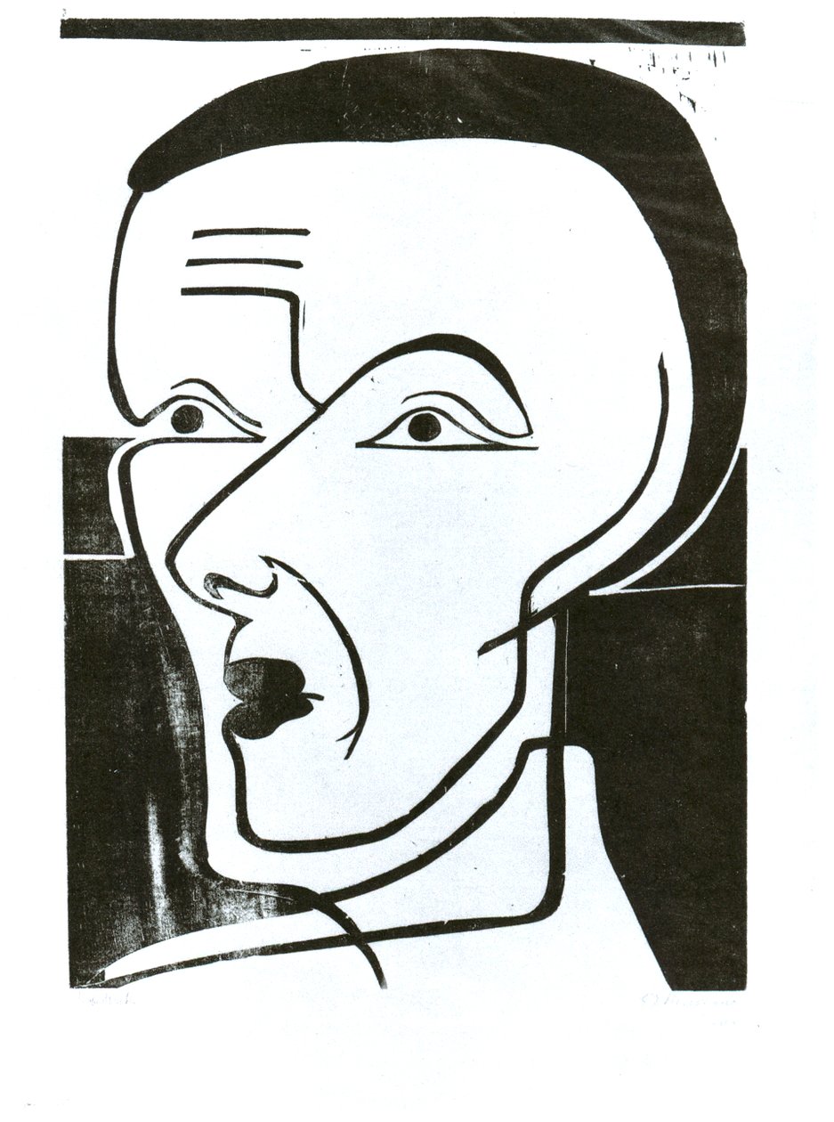 Selbstpoträt av Ernst Ludwig Kirchner