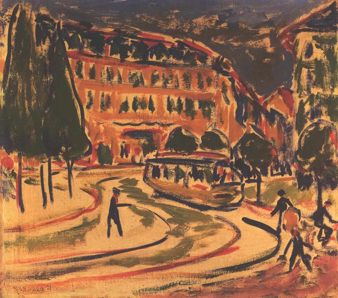 Straßenbahn in Dresden av Ernst Ludwig Kirchner