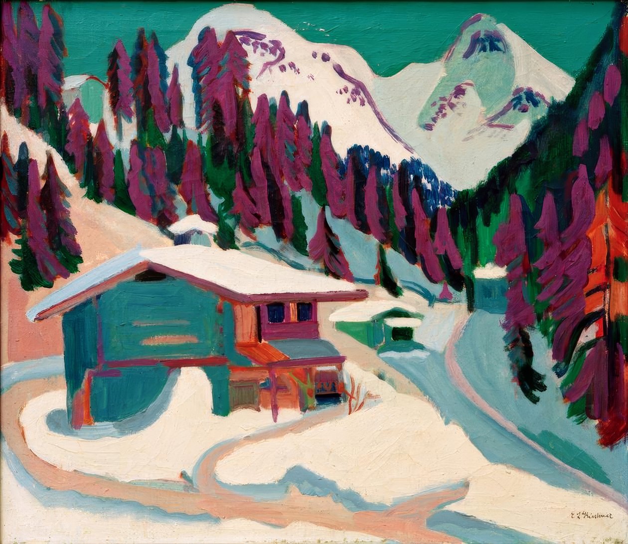 Vild mark i snön av Ernst Ludwig Kirchner