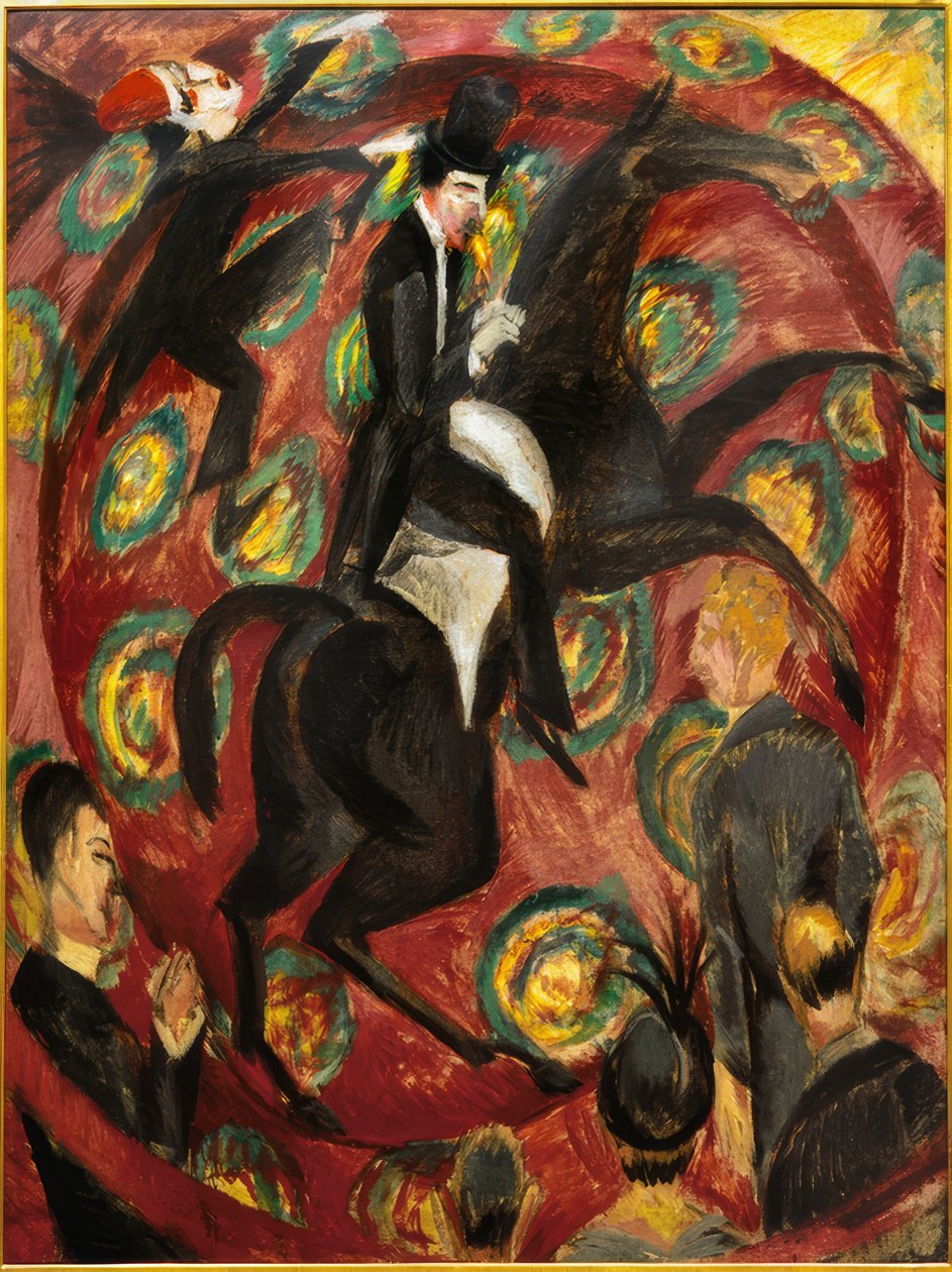 Cirkusryttare av Ernst Ludwig Kirchner