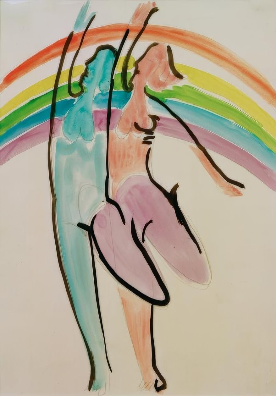 Två dansare av Ernst Ludwig Kirchner