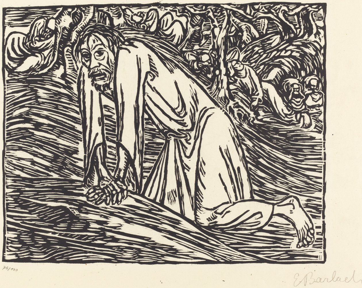 Kristus i Getsemane av Ernst Barlach