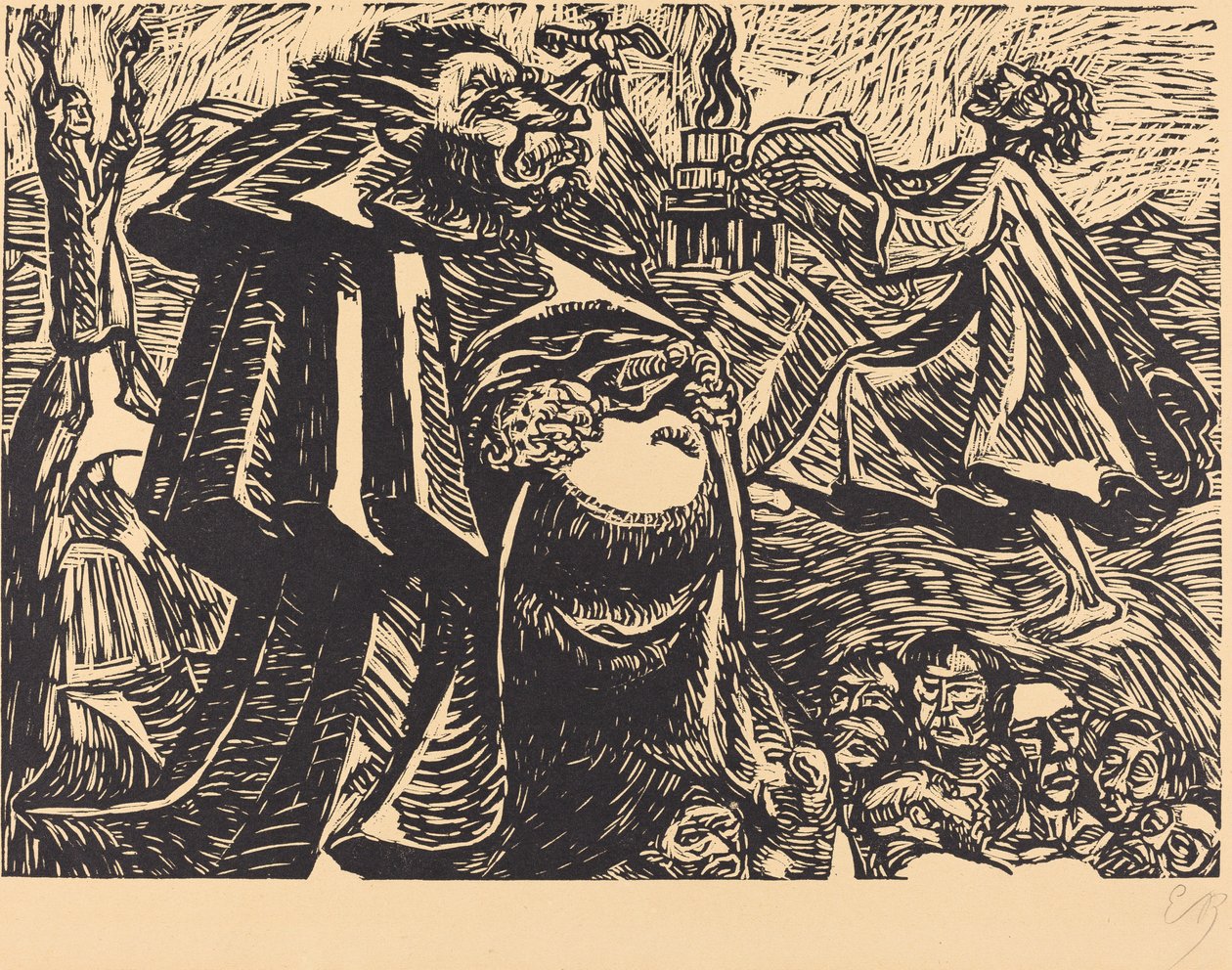 God Belly, 1921. av Ernst Barlach