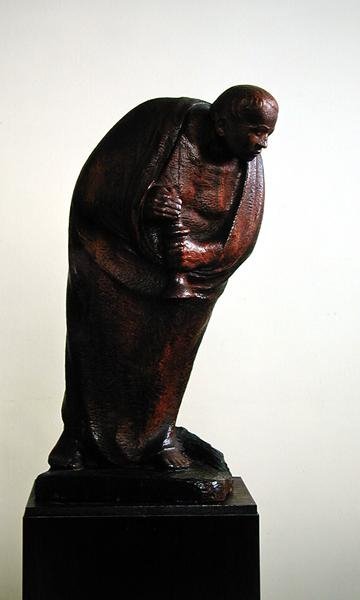 The Loner, 1911 (trä) av Ernst Barlach