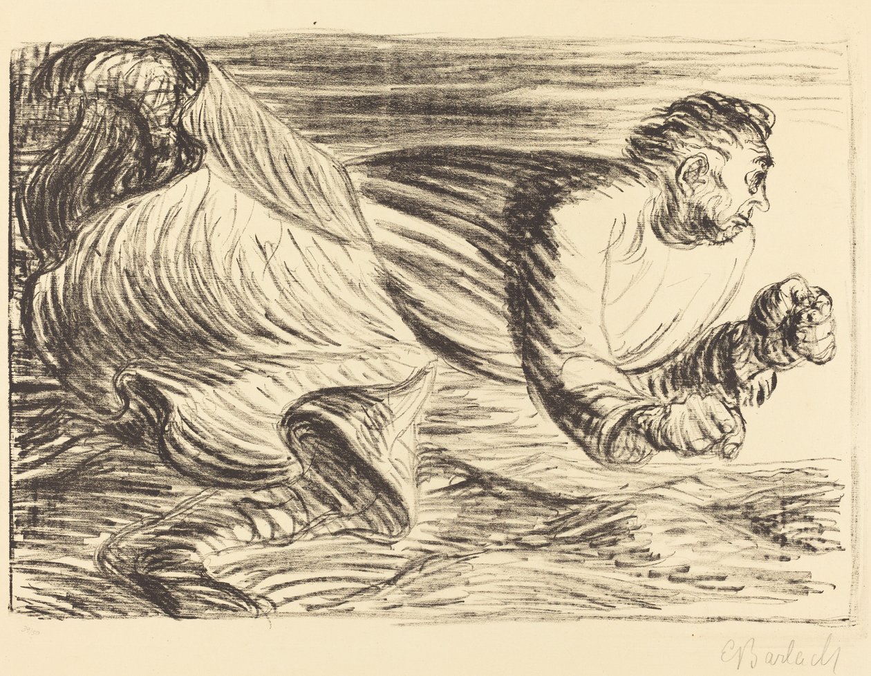 The Raging Barbarian, ca. 19161917. av Ernst Barlach
